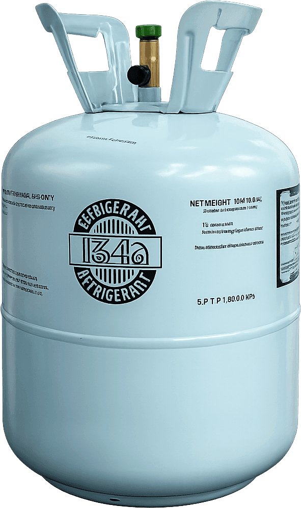 R-134A 30 lb refrigerant cylinder 1/4 ACME - Delta Refrigerants